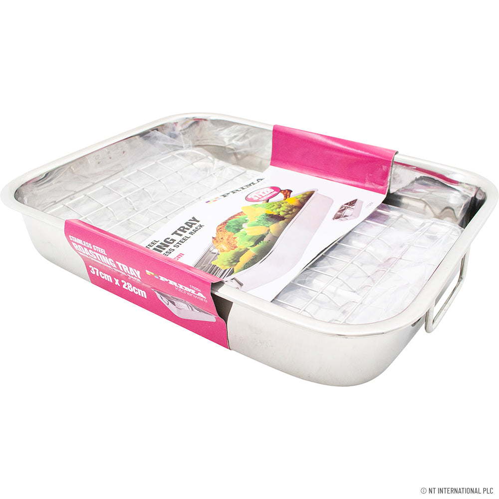 27cm x 20cm S/S Roasting Pan with Rack