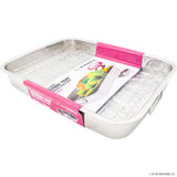 27cm x 20cm S/S Roasting Pan with Rack