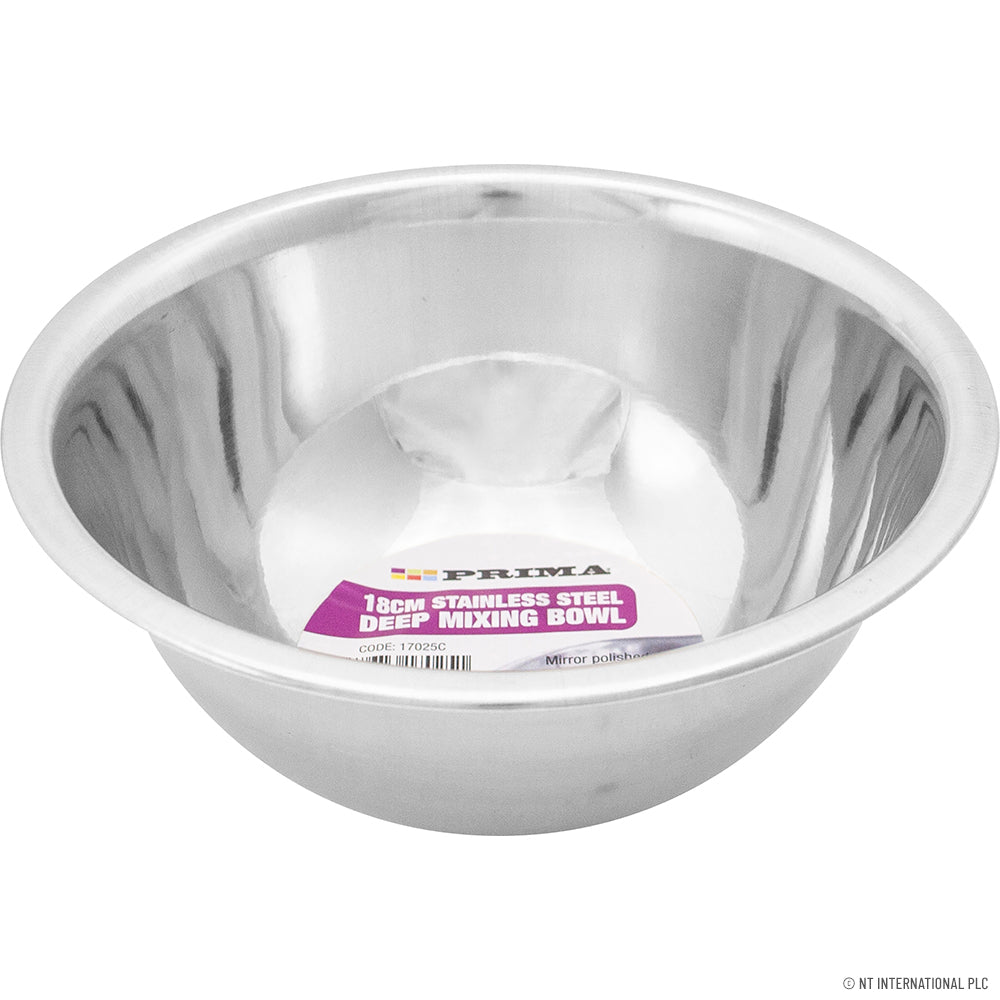 Peak Kit 18cm Deep Mixing Bowl - Stainless Steel - Peak Kit