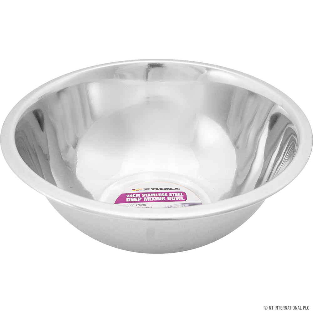 18cm Deep Mixing Bowl - S/S