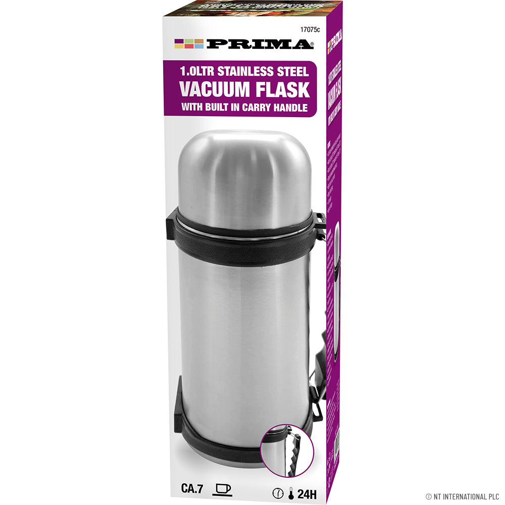 Peak Kit 1L Stainless Steel Vacuum Flask With Handle - Peak Kit