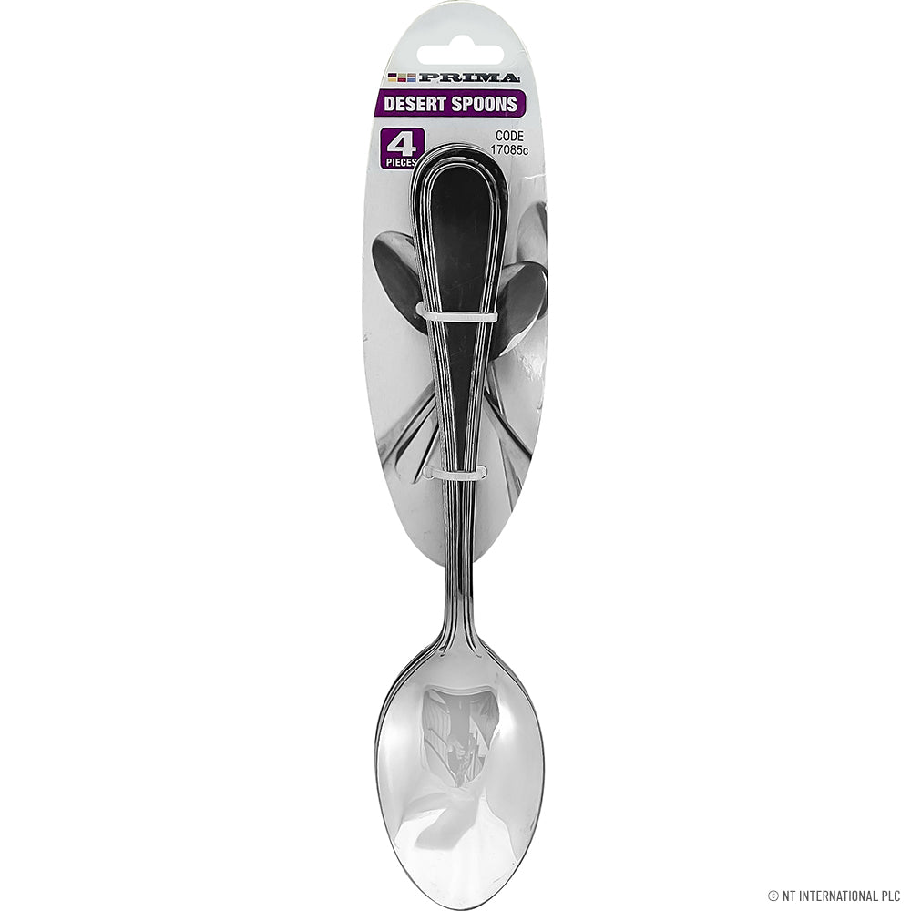 4pc Dessert Spoon On Card