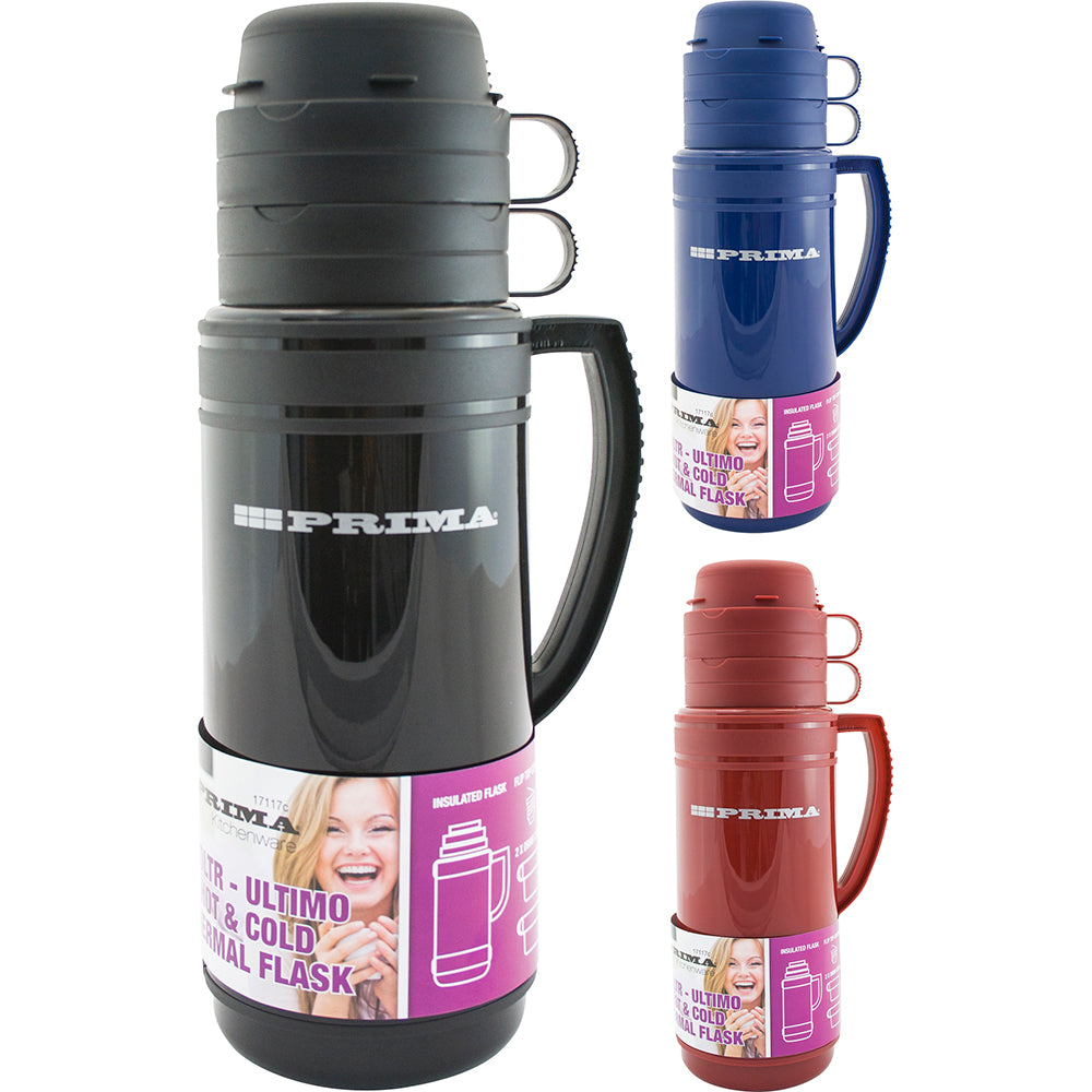 1.0L Thermal Vaccum Flask - 3 Colours