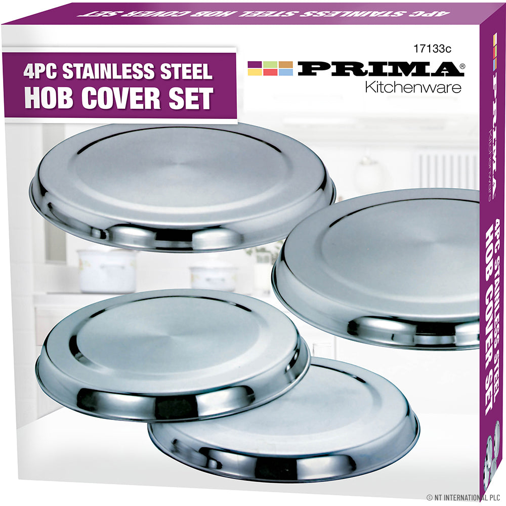 4pc S/S Hob Cover Set - Chrome