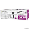 20cm S/S Chip Pan with Lid , Wire Basket