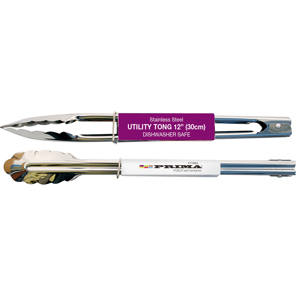12" Utility Tong - Stainless Steel
