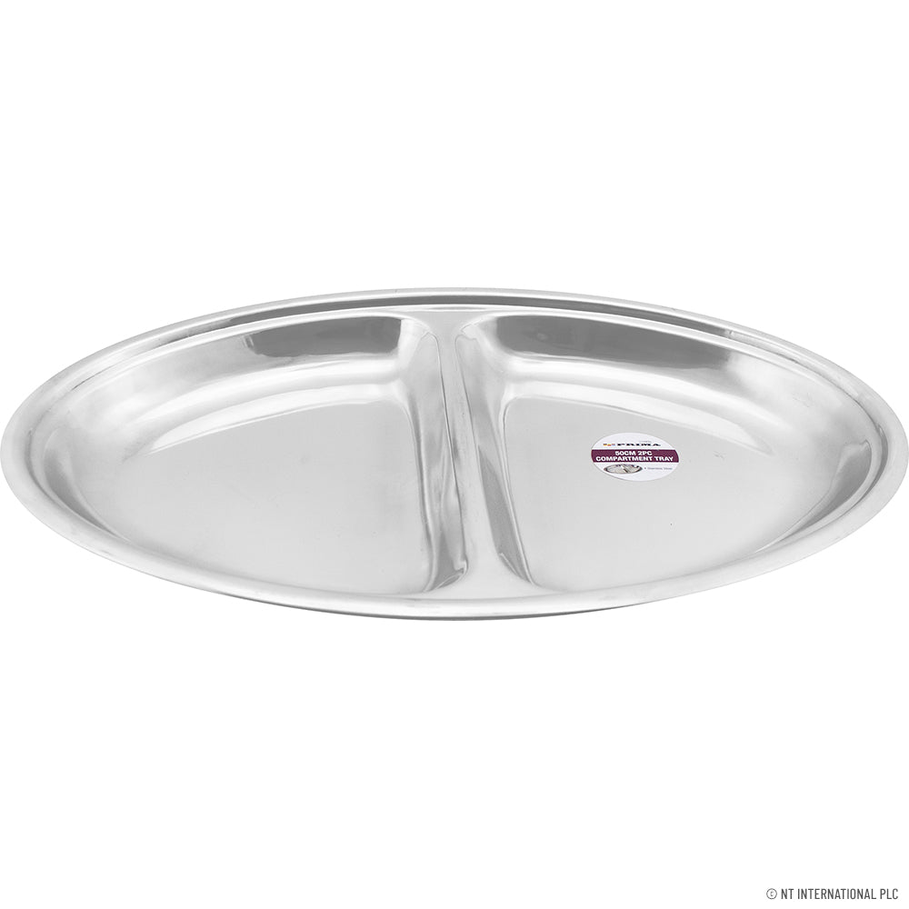 Peak Kit 2 Large Compartment Stainless Steel Tray 50cm - Peak Kit