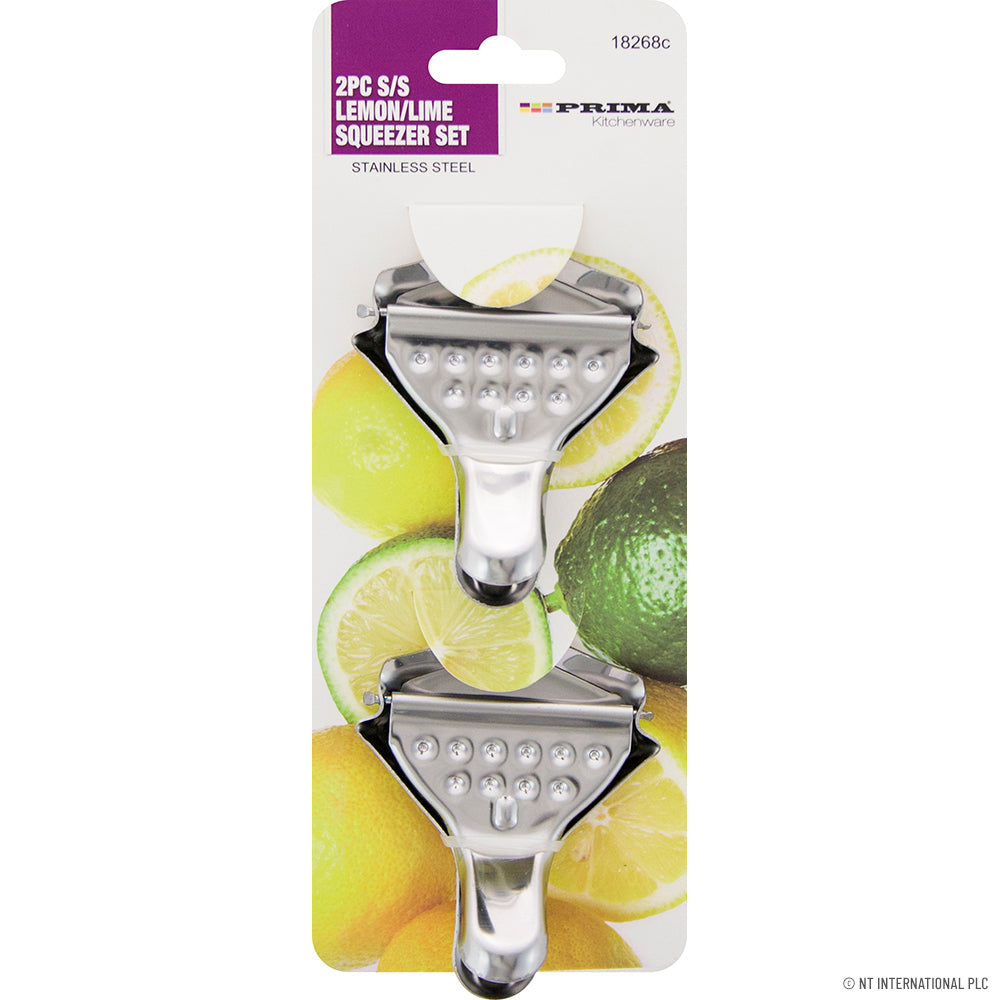 2pc S/S Lemon/Lime Squeezer Set