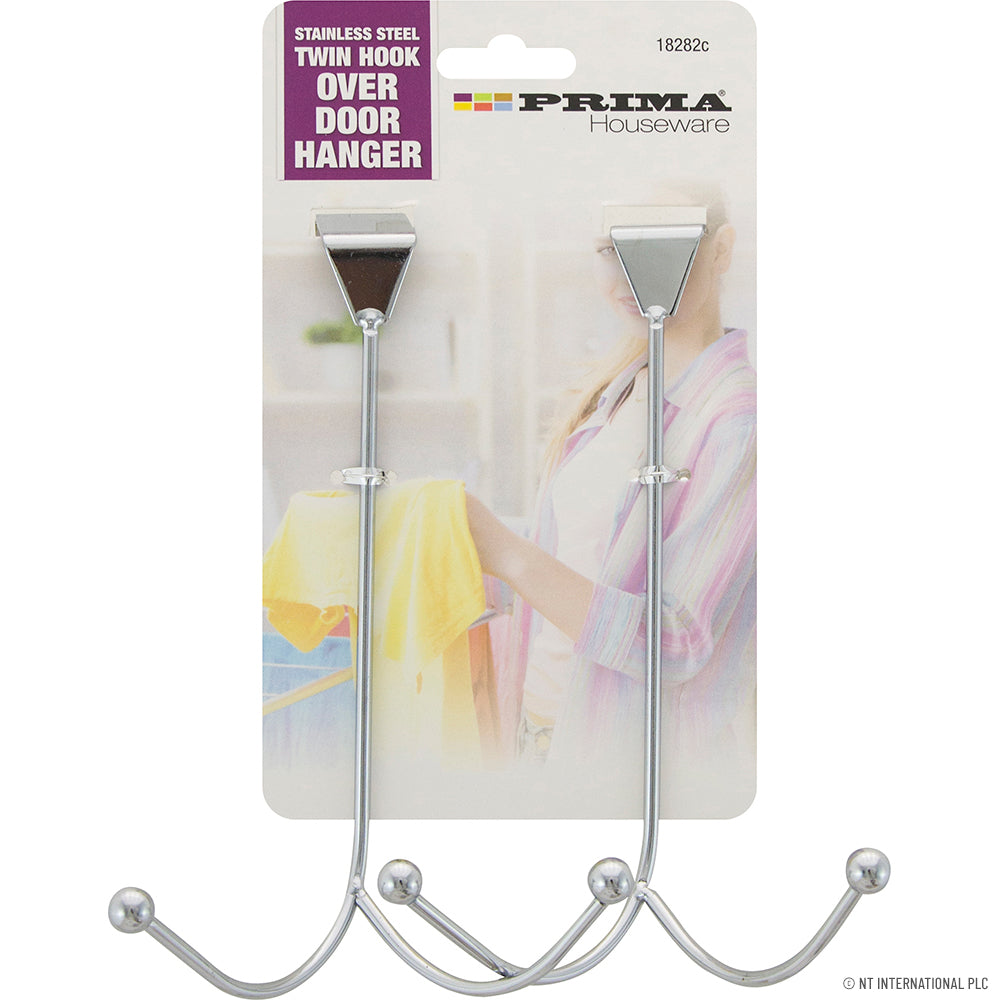 2pc S/S Over Door Hanger (Twin Hook)
