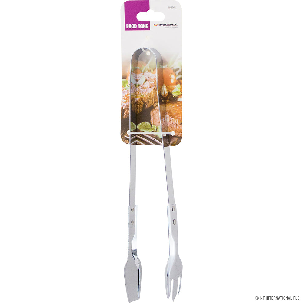 24cm S/S Food Tong - On Card