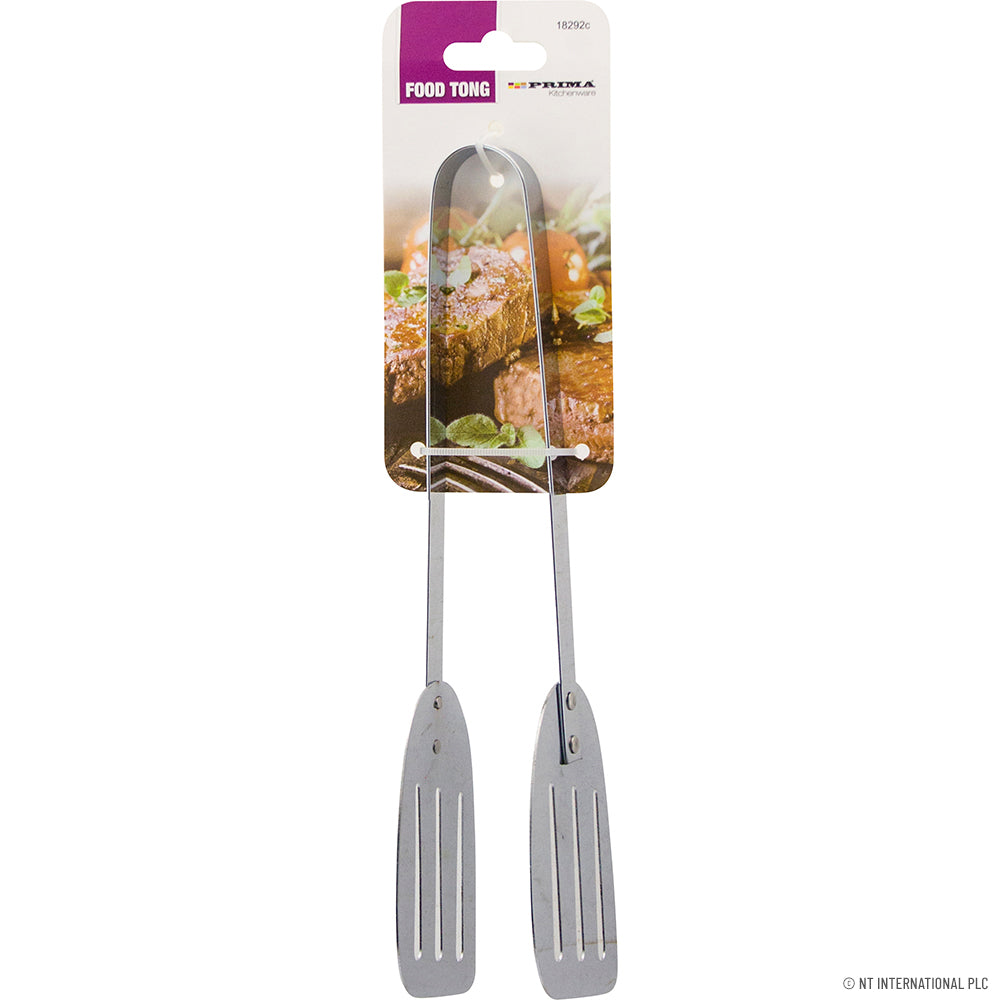 24cm S/S Food Tong - On Card