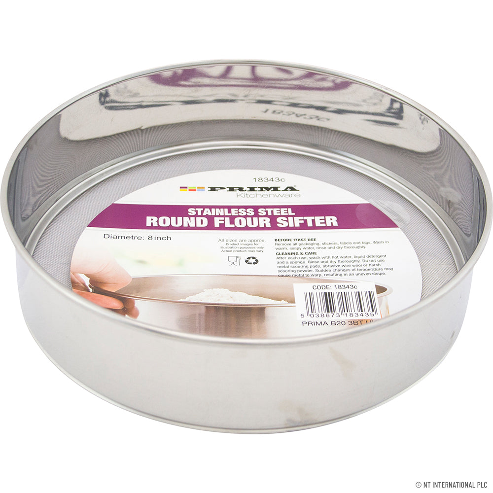 20cm S/S Round Flour Sifter