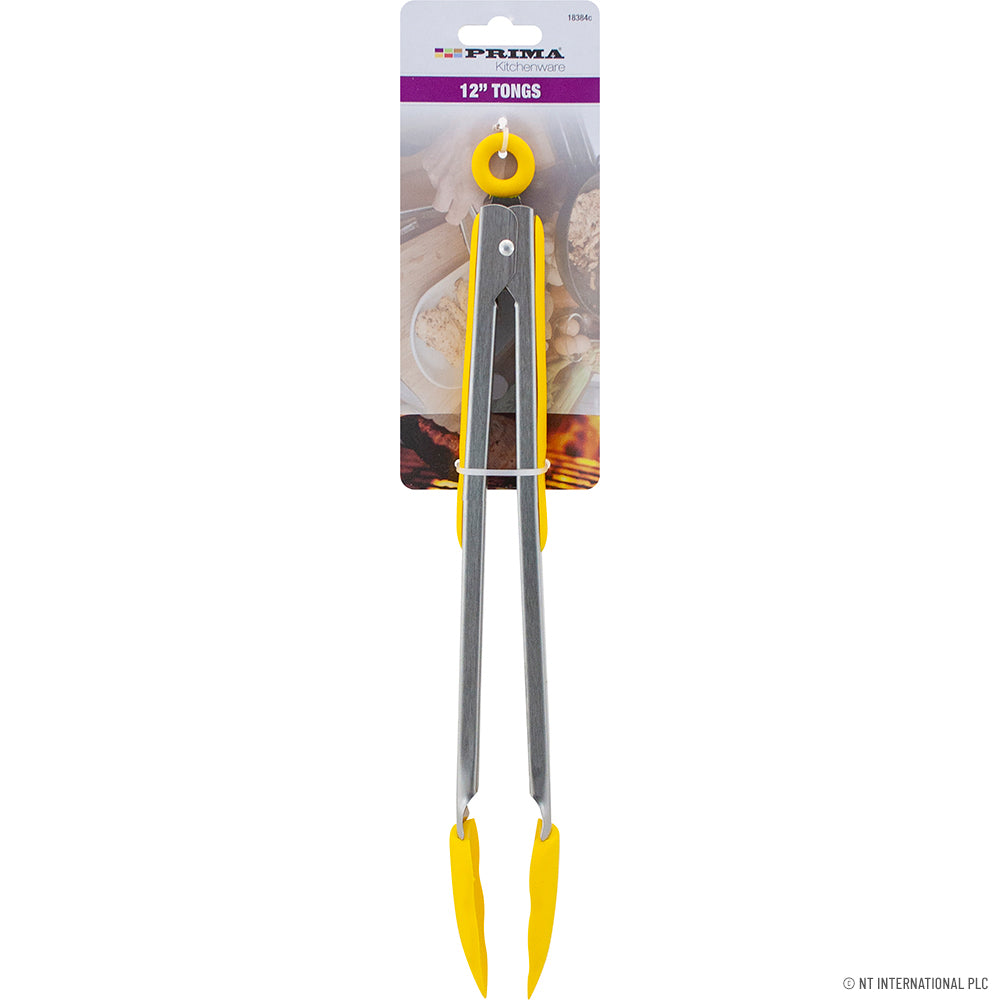 12" Tong with Silicone Head / Holder