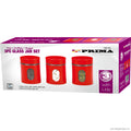 3pc Aluminium Jar Set ( Red )
