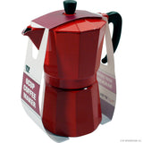Peak Kit 6 Cup Coffee Maker in Red, Black and Cream - Peak Kit
