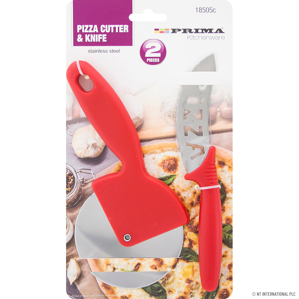 Peak Kit 2pc Stainless Steel Pizza Cutter & Knife - Peak Kit