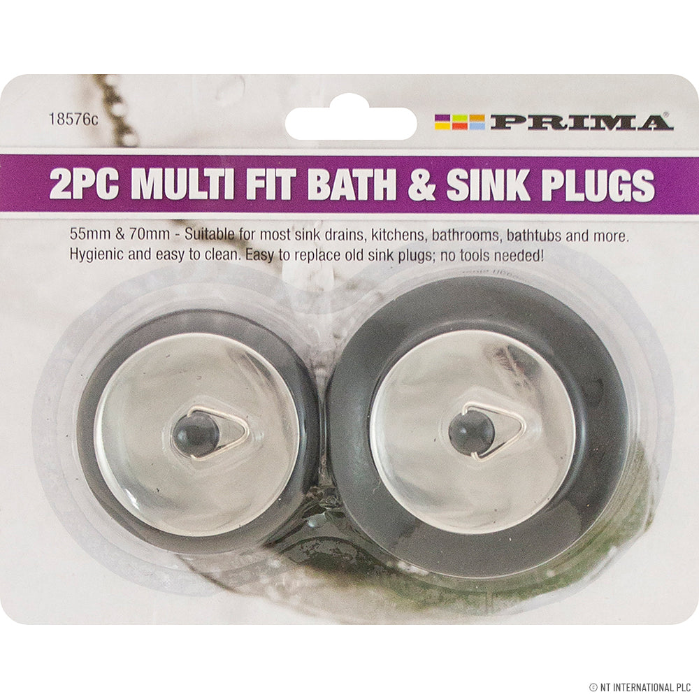 Peak Kit 2pc Tub / Bath / Sink Stopper Plugs - Peak Kit