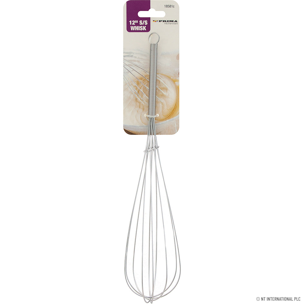12" S/S Single Whisk On Card