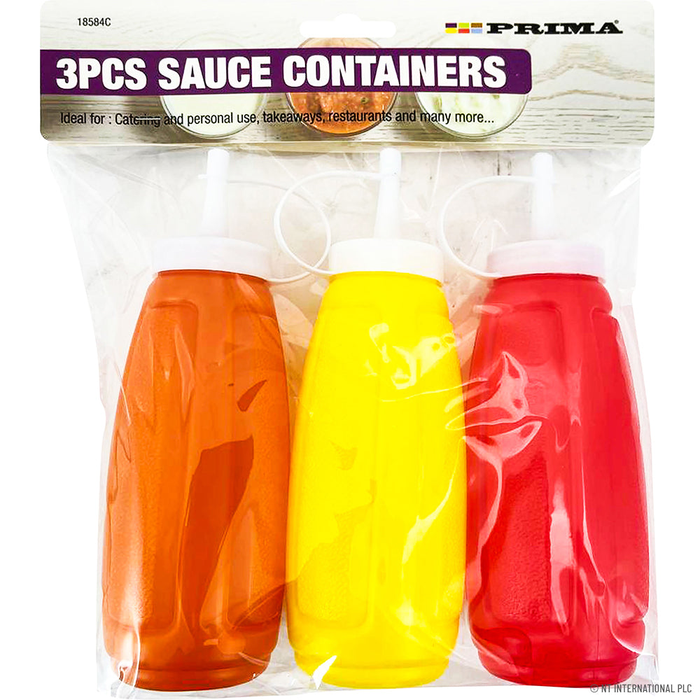 Peak Kit 3pc Sauce Bottles - Ketchup / Mustard - Peak Kit