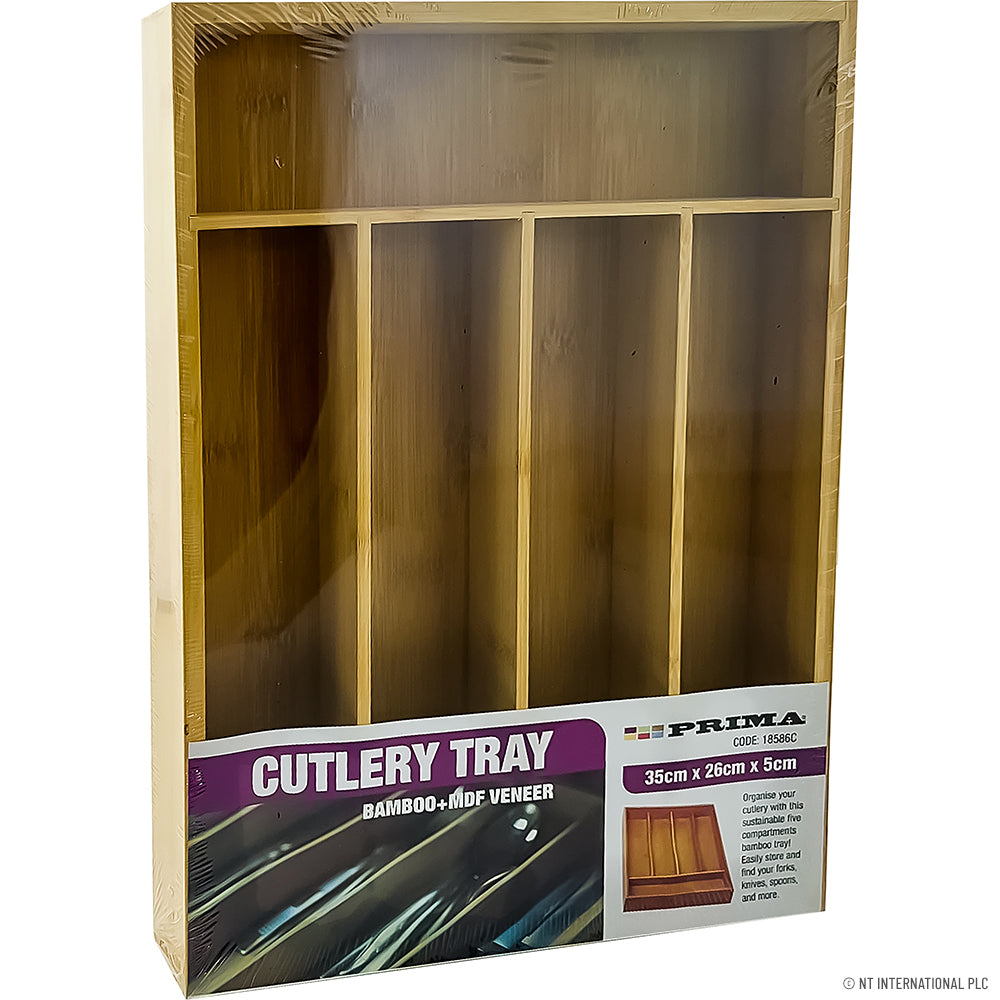 Bamboo Cutlery Tray 35*26*5