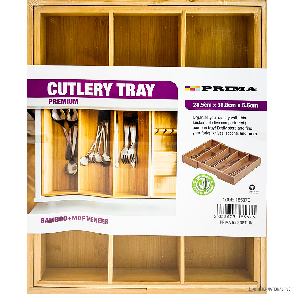 Bamboo Cutlery Tray 28.5*36.8*5.5