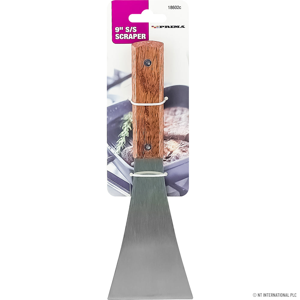 9" Scraper W/ Beech Wood Handle