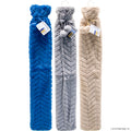 Long BS Hot Water Bottle With Fox Rabbit Fur Cover