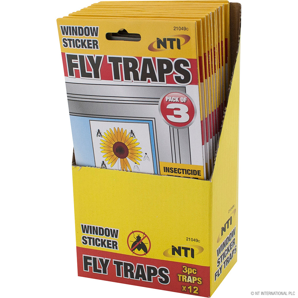 Peak Kit 3pc Fly Trap Window Stickers - Display Box - Peak Kit