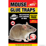 3pc Mouse Glue Traps - Display Box