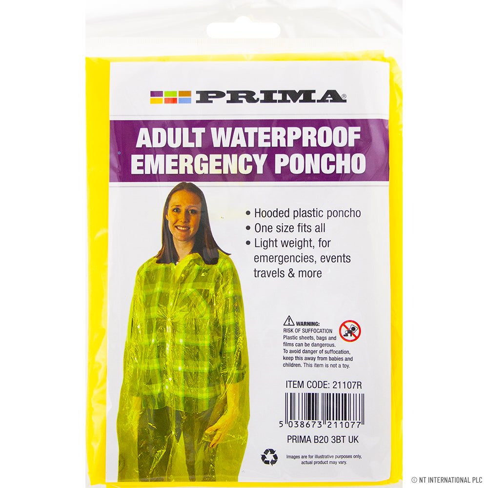 Peak Kit Adult Waterproof Poncho - Rain Coat - Peak Kit