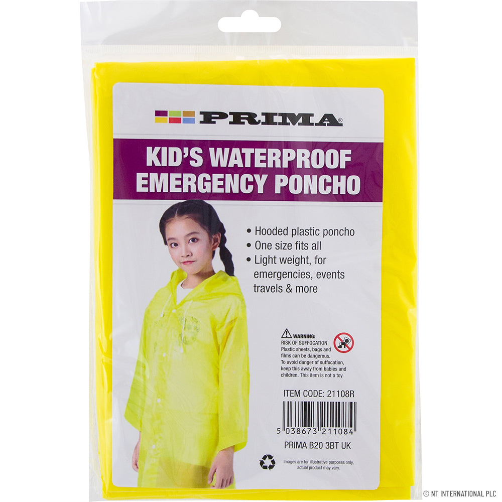 Peak Kit Kid's Waterproof Poncho - Rain Coat - Peak Kit