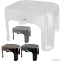 Step Stool - Silver , Black , Brown