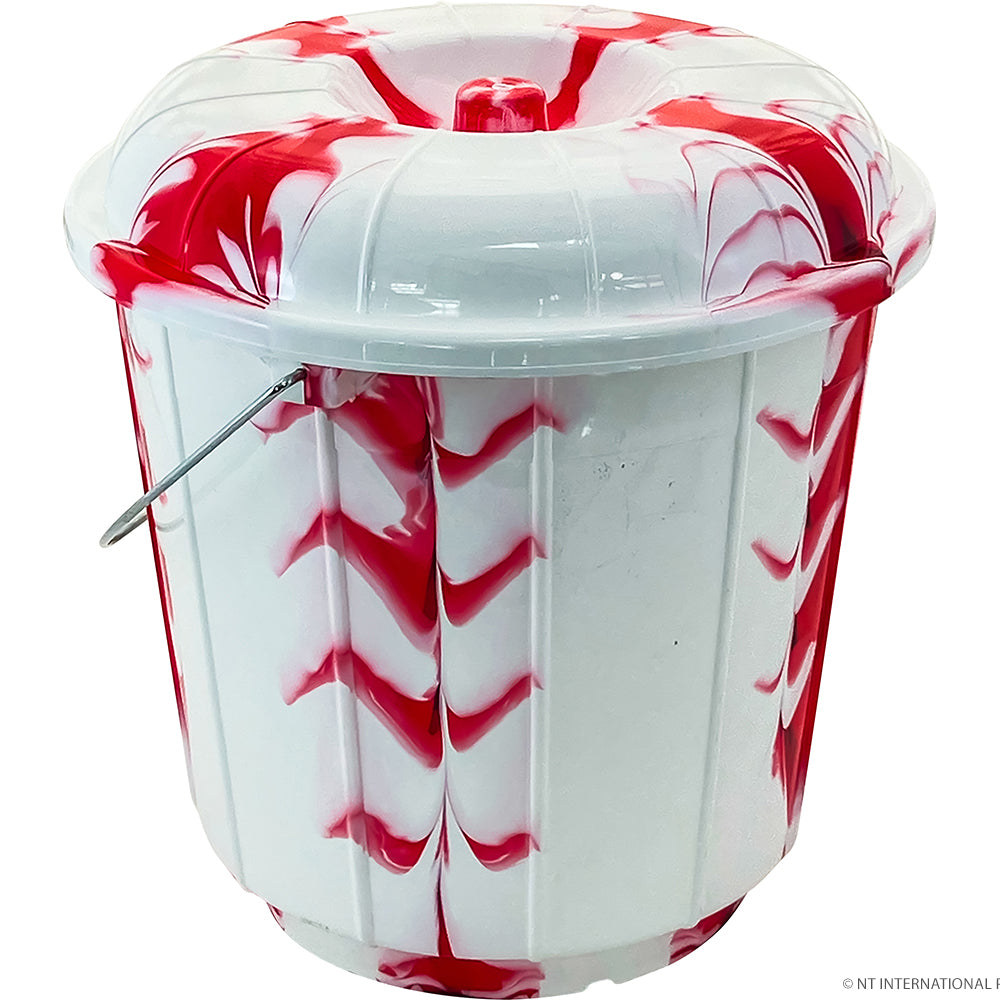 Bucket With Lid - Steel Handle - Double Colou