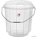 Bucket w/lid Transparent 13Ltrs - SK-28262