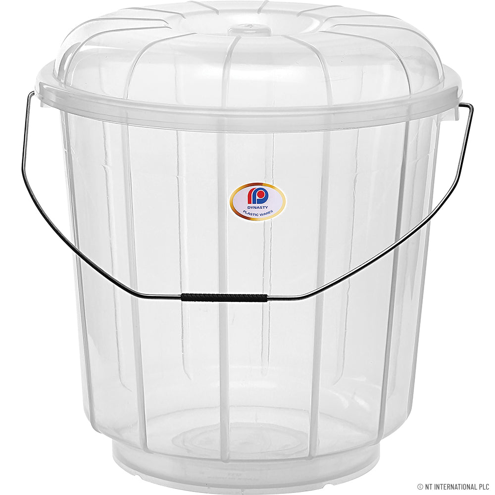 Bucket w/lid Transparent 13Ltrs - SK-28262