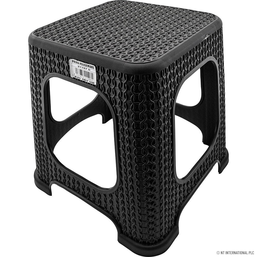 Beige Small Knit Stool (27x27x33cm)