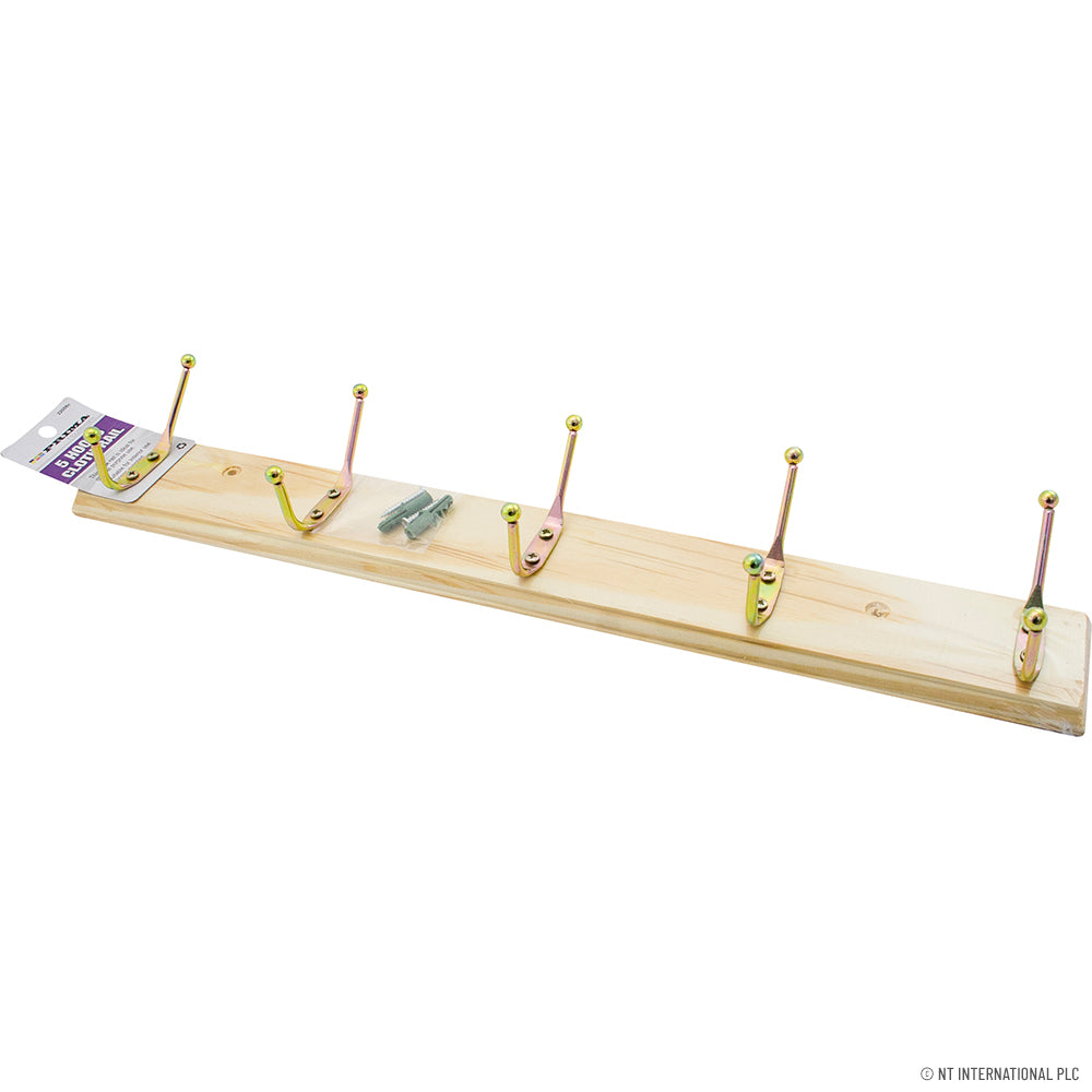5 Hook Hat and Coat Rack