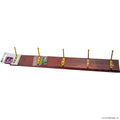 5 Hook Hat And Coat Rack-Mahogany