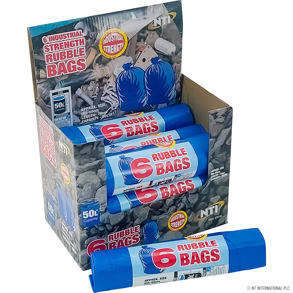 Blue Rubble Sacks 6pk