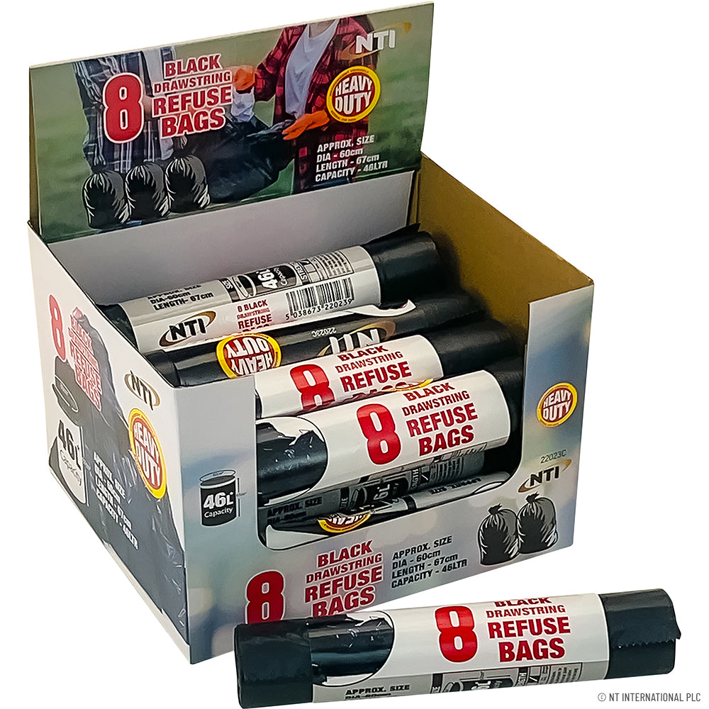 Peak Kit 8pk Black Refuse Sacks - Peak Kit