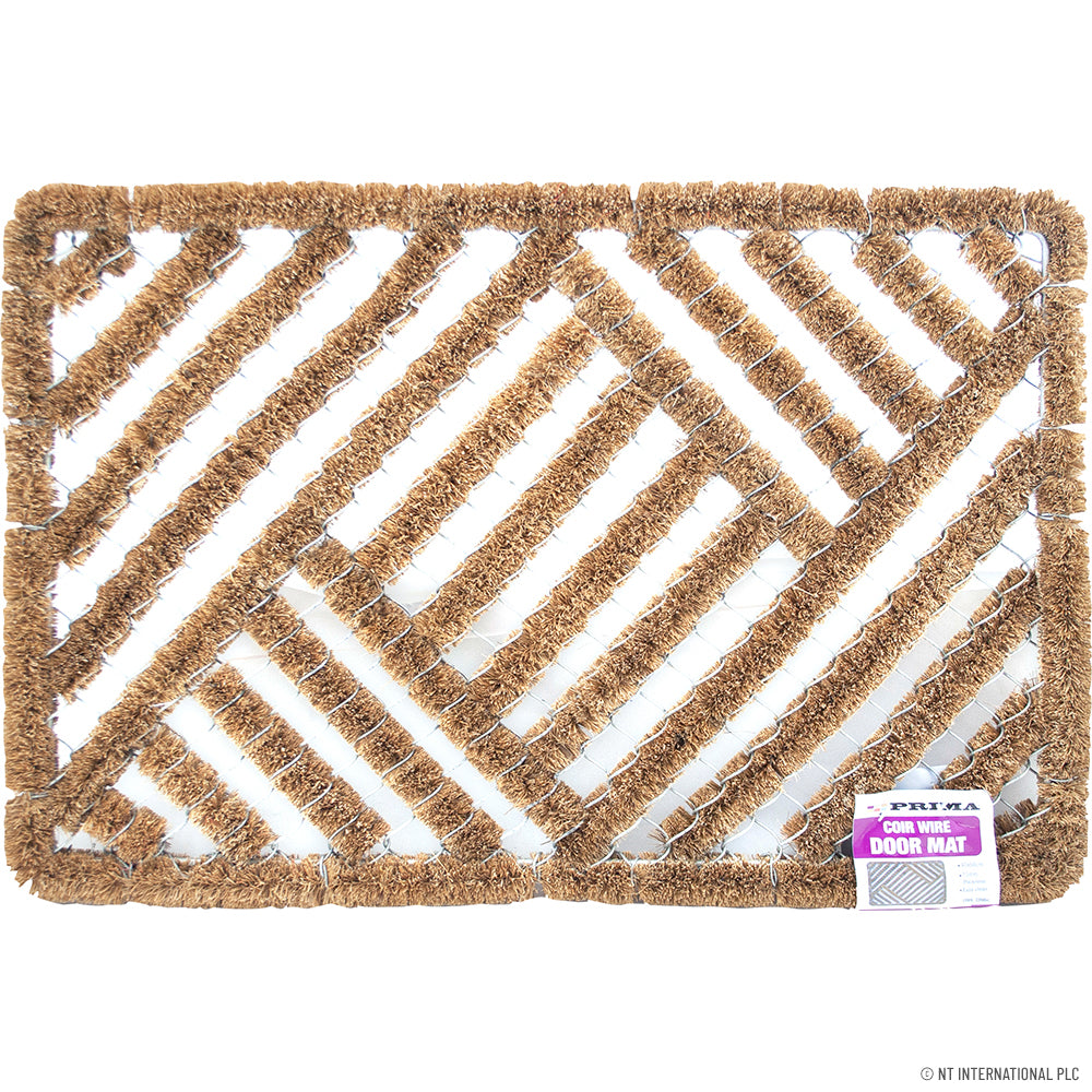 Coir Wire Mat Natural 40 x 60 cm