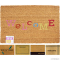 Natural Coir Plain - Welcome 45 x 75cm