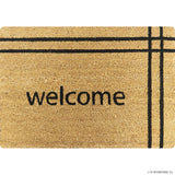 Natural Coir Plain - Welcome 45 x 75cm