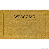 Natural Coir Plain - Welcome 45 x 75cm
