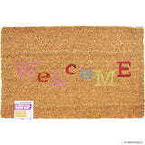Natural Coir Plain - Welcome 45 x 75cm