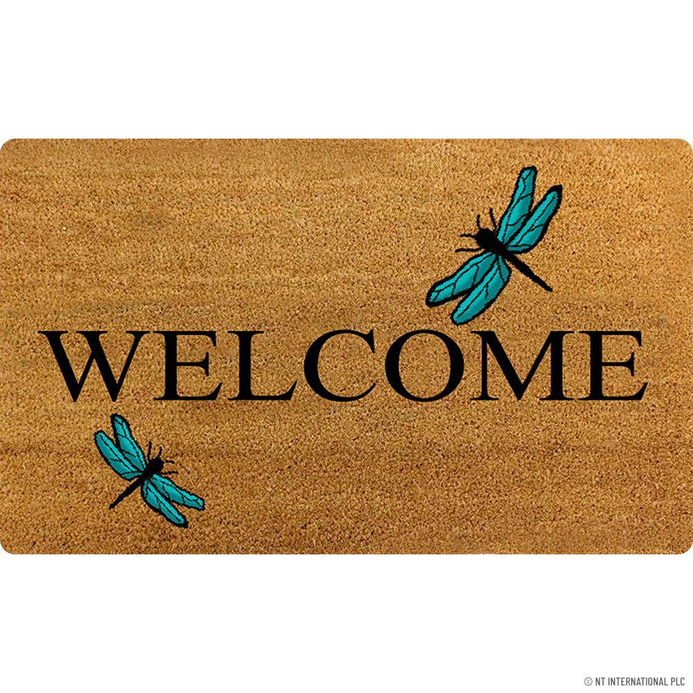 Natural Coir Plain - Welcome 45 x 75cm