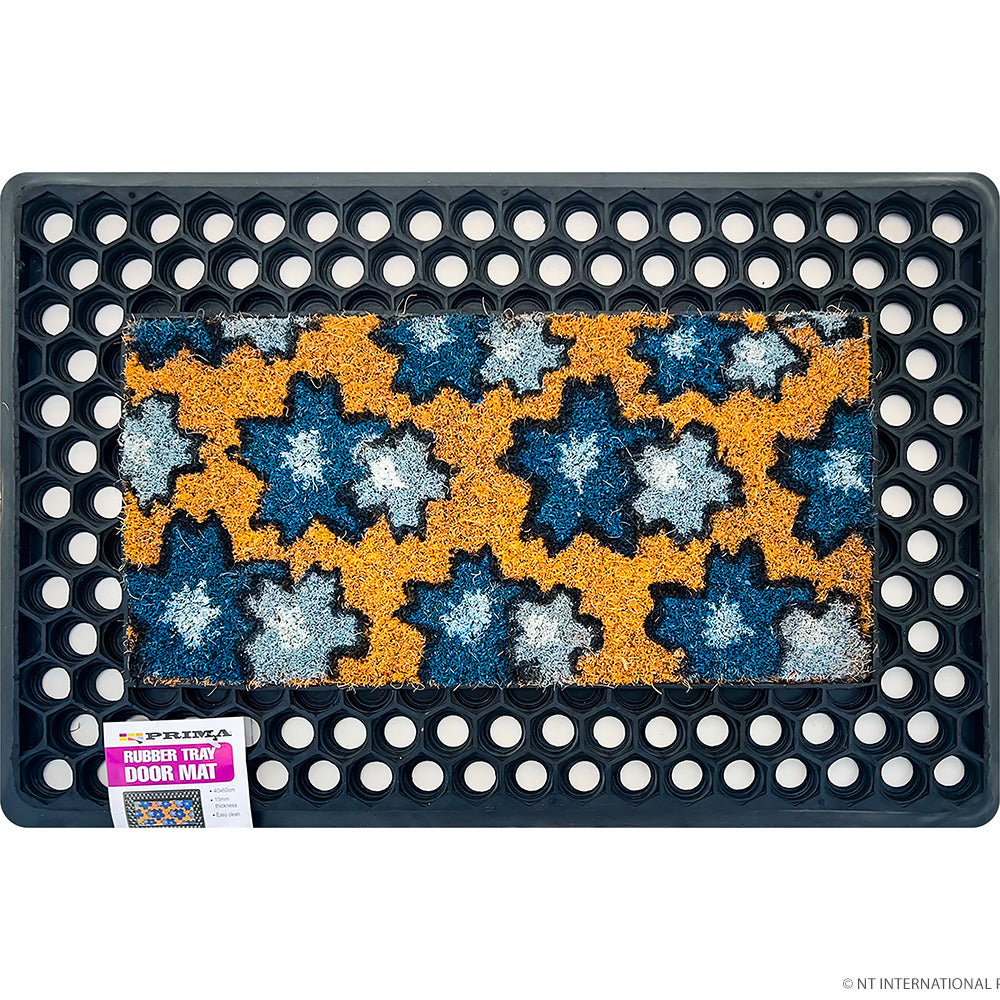 Coco Blue Star Door Mat 40X60cm