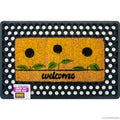 Coco Welcome Yellow Green Door Mat 40X60cm