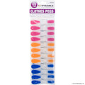 8pc Plastic Clothes Pegs - Comfort Grip