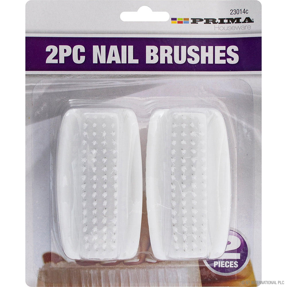 Peak Kit 2pc Nail Brushes - White - Peak Kit